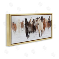 Danita Delimont | Wild Horses Herd Foggy Winter