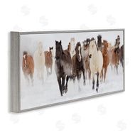 Danita Delimont | Wild Horses Herd Foggy Winter