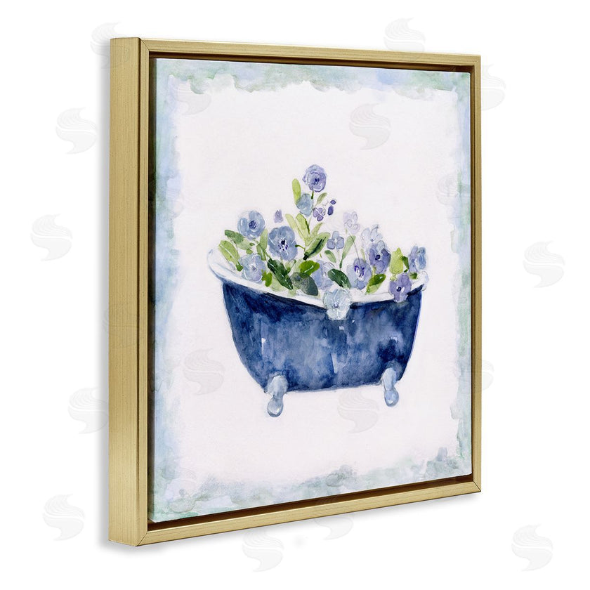 Sally Swatland | Charming Blue Bathtub Florals