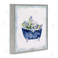 Sally Swatland | Charming Blue Bathtub Florals