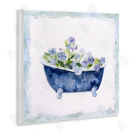 Sally Swatland | Charming Blue Bathtub Florals
