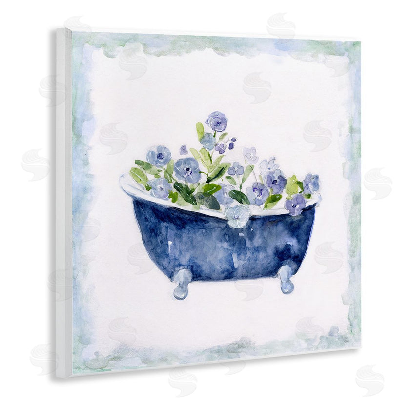 Sally Swatland | Charming Blue Bathtub Florals
