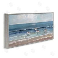 Sally Swatland | Sandpipers with Cloudy Sky