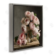 Leah McLean  | Classical White Pink Roses