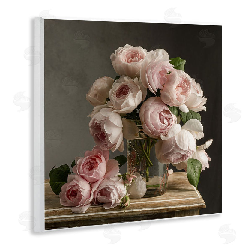 Leah McLean  | Classical White Pink Roses