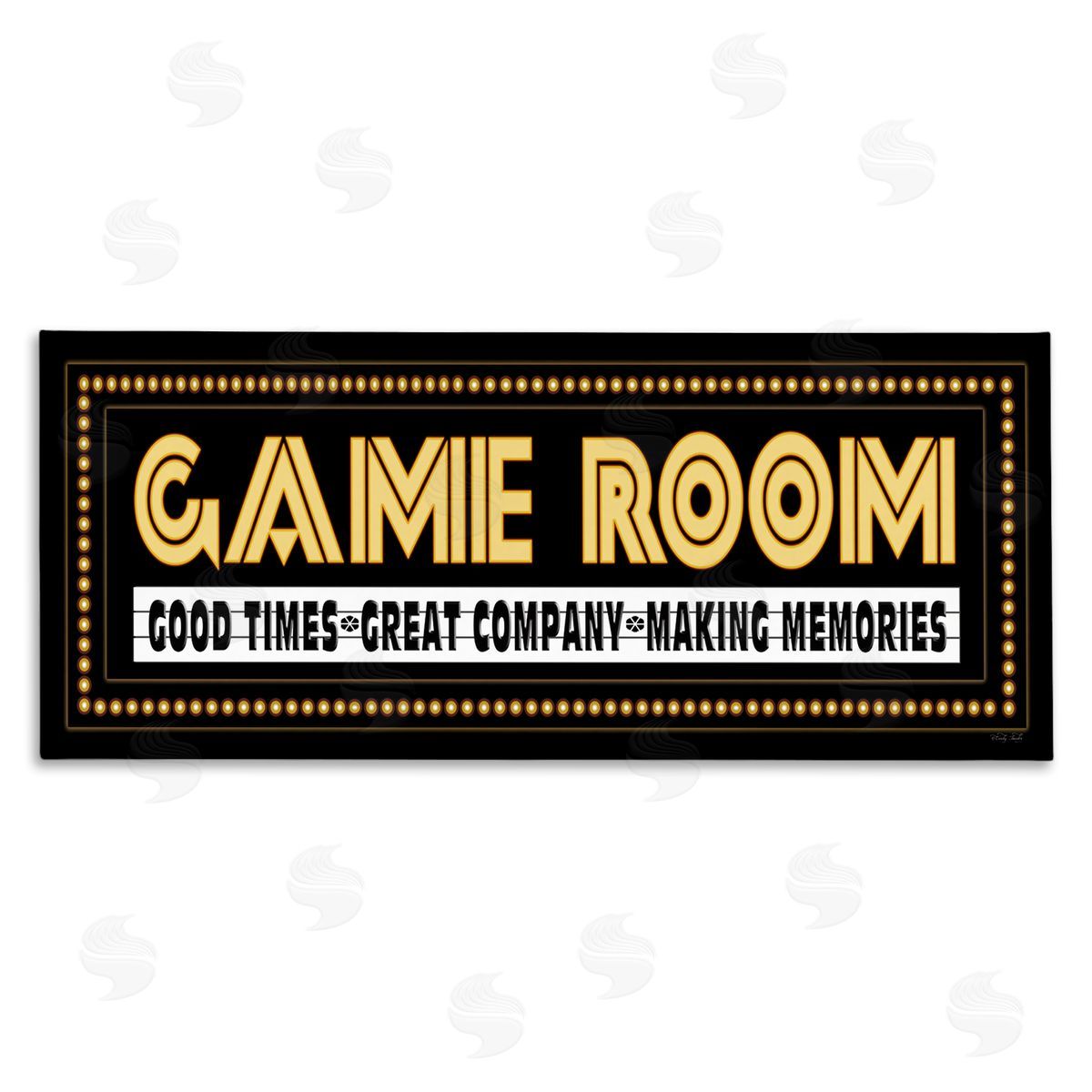 Vintage Arcade Game Room Canvas Wall Art, Home Decor by Cindy Jacobs