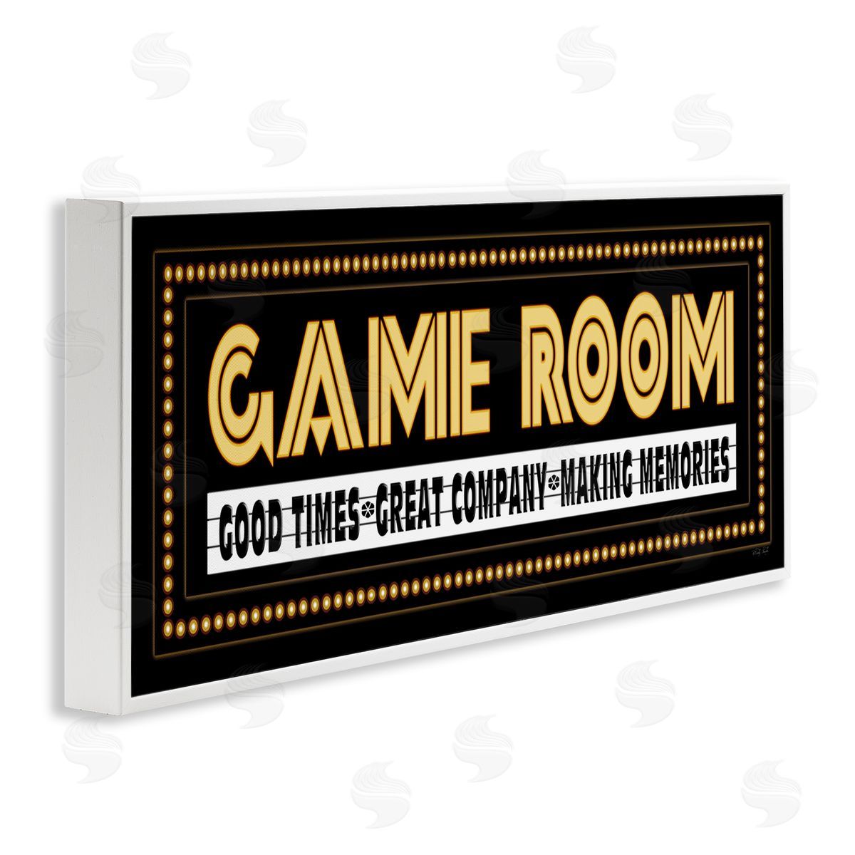 Vintage Arcade Game Room White Frame Print Wall Art, Home Decor by Cindy Jacobs