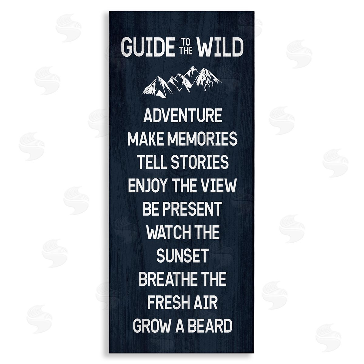 Stupell Studio Humorous Guide To Wild Adventure Mountain Rules Sign 