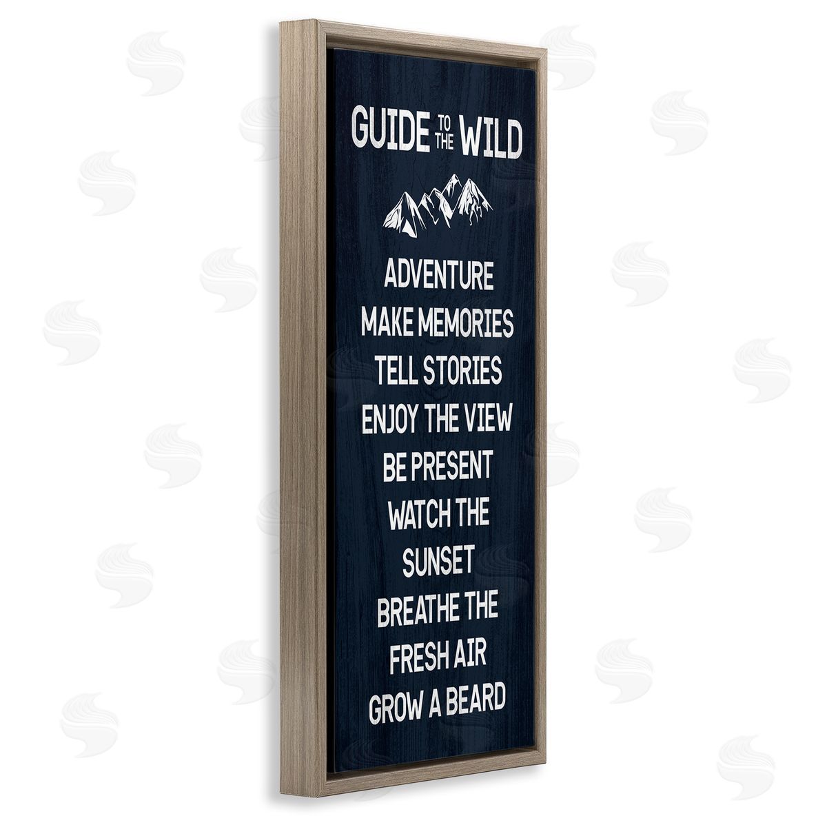 Stupell Studio Humorous Guide To Wild Adventure Mountain Rules Sign 