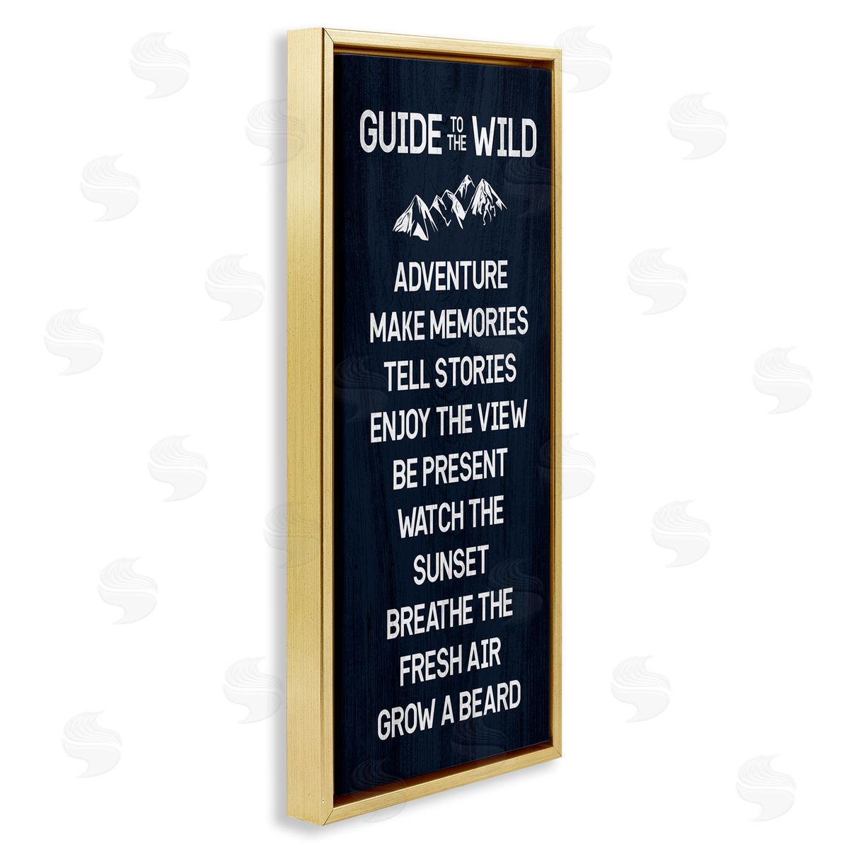 Stupell Studio Humorous Guide To Wild Adventure Mountain Rules Sign 