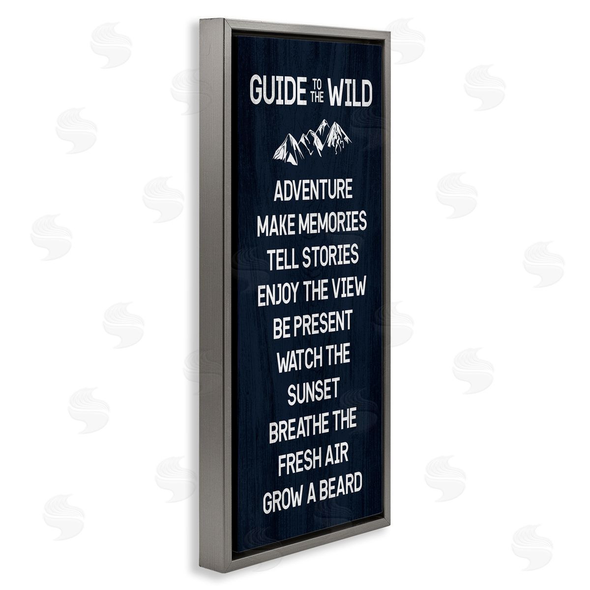 Stupell Studio Humorous Guide To Wild Adventure Mountain Rules Sign 
