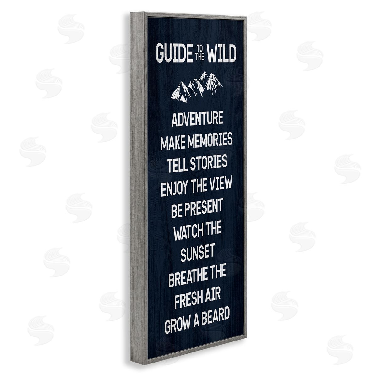 Stupell Studio Humorous Guide To Wild Adventure Mountain Rules Sign 
