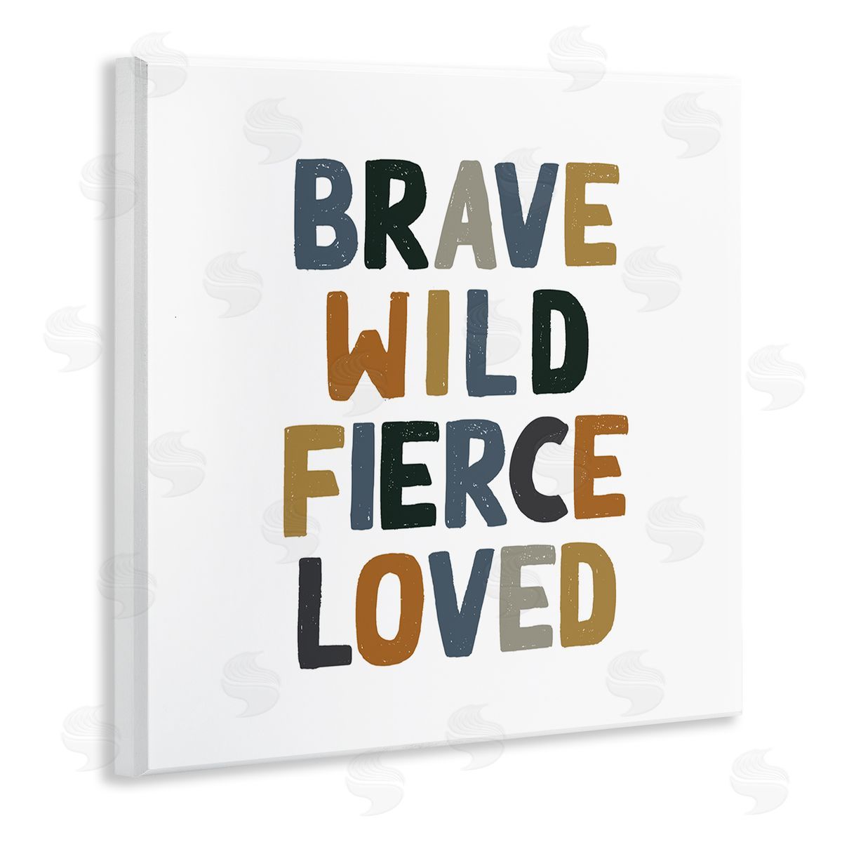 Brave Wild Fierce Inspirational Wood Plaque Wall Art, Home Decor by Valerie Wieners