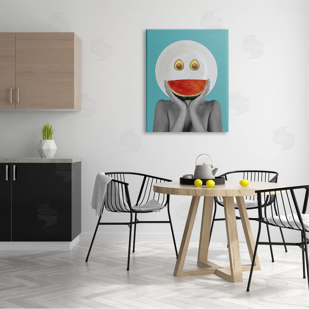 Bellassai Art Abstract Fruit Face Canvas on Wall