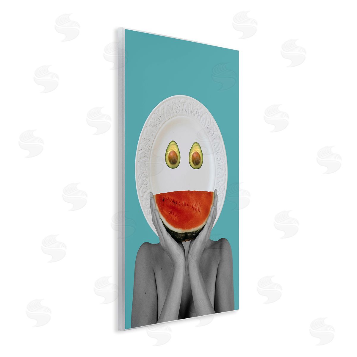 Bellassai Art Abstract Fruit Face Wall Plaque Wall Art Print