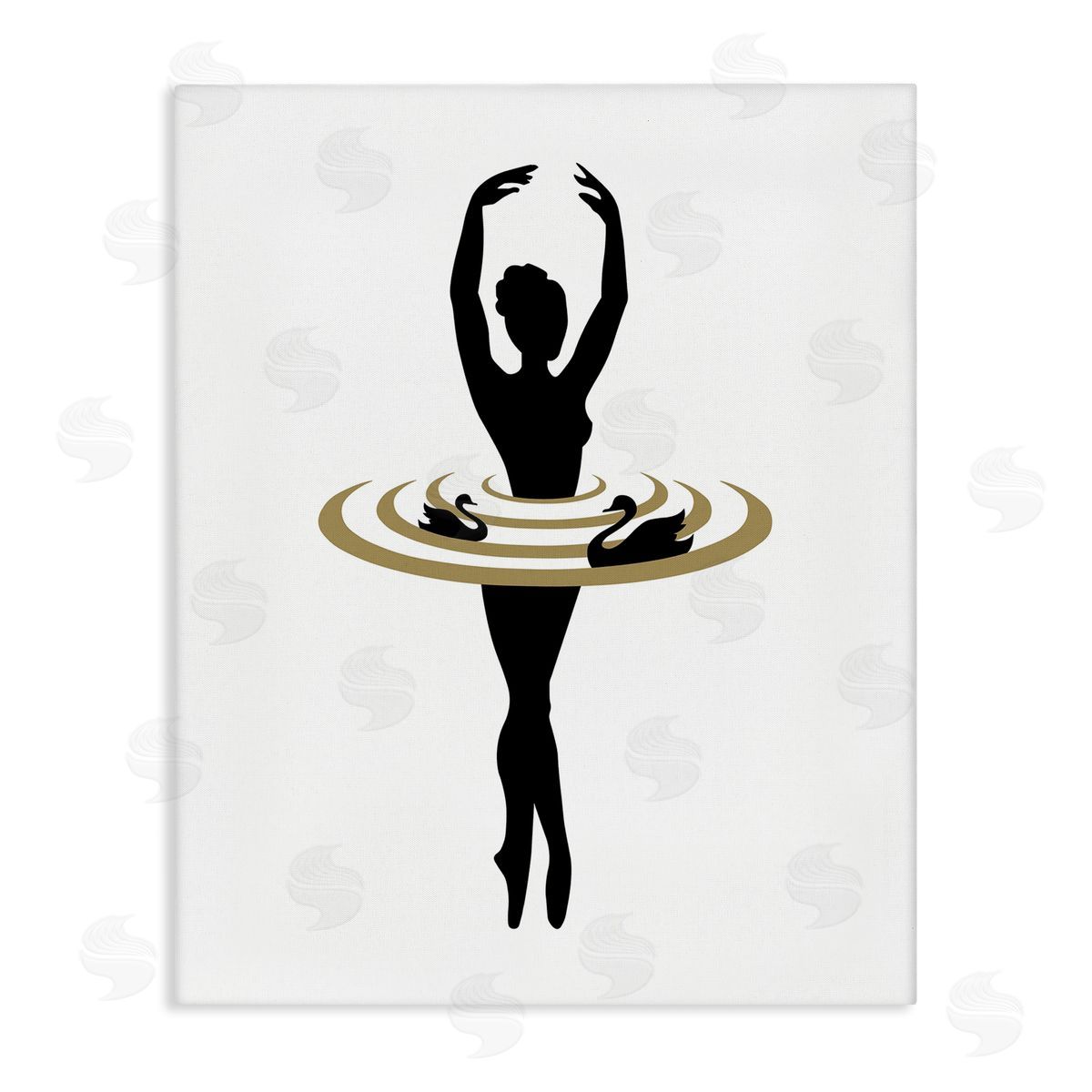 Bellassai Art Ballerina Dance Silhouette Canvas Wall Art Print