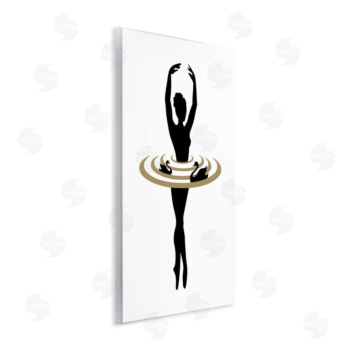Bellassai Art Ballerina Dance Silhouette Wall Plaque Wall Art Print
