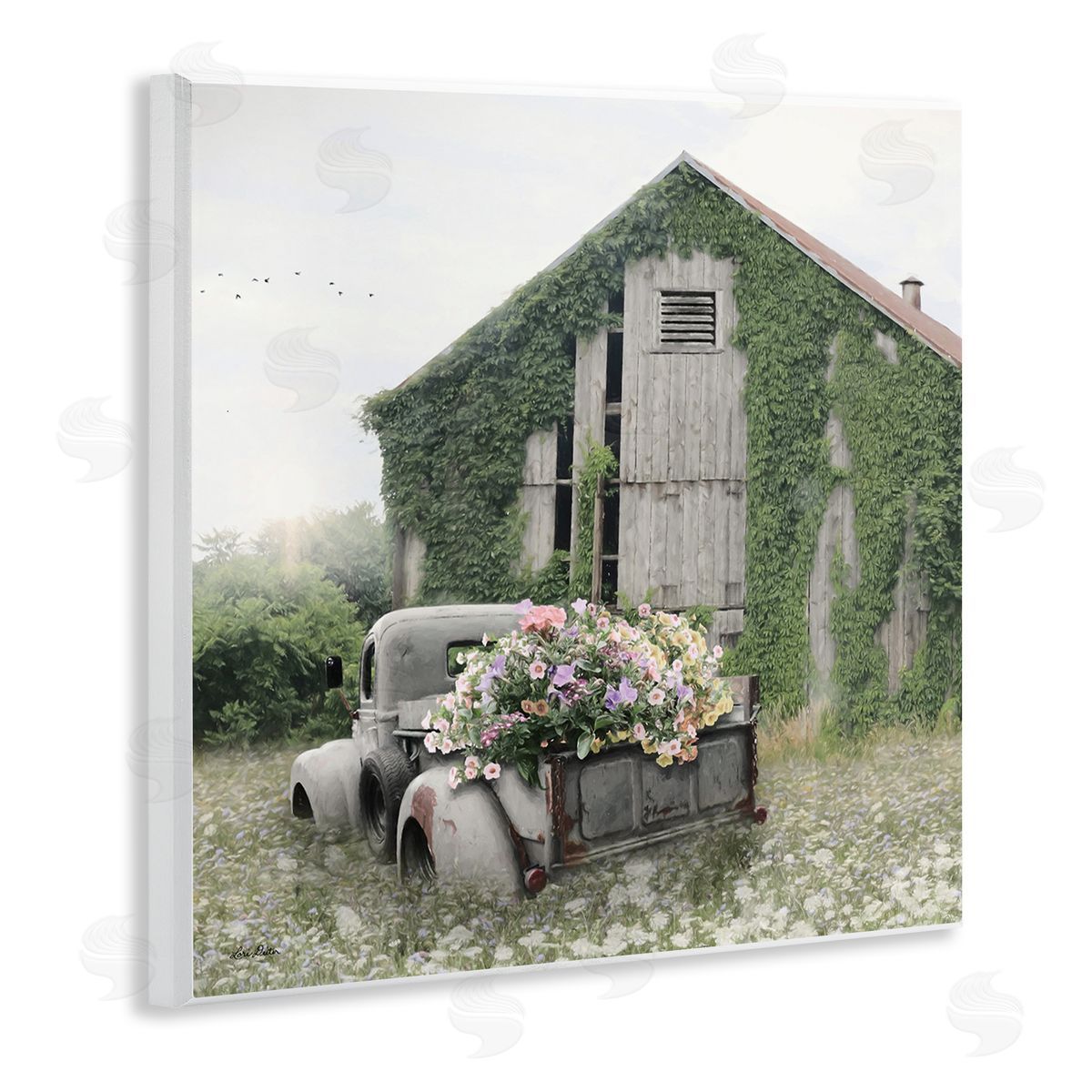 Magical Farmhouse Barn with Vines Wood Plaque Wall Art, Home Decor by Lori Deiter