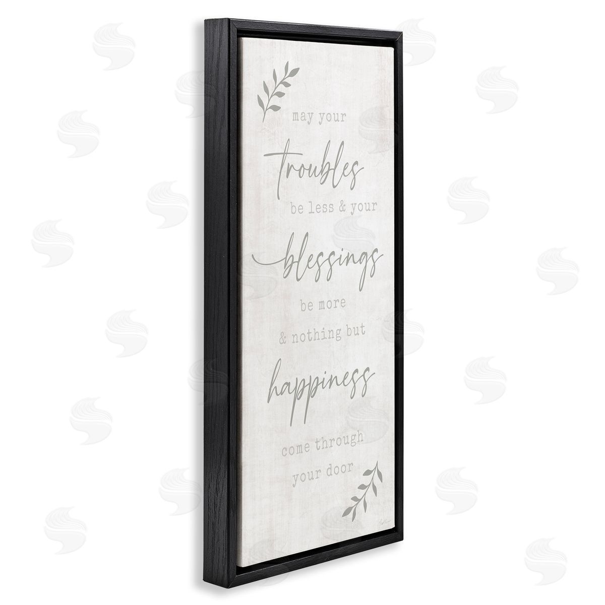 Natalie Carpentieri Troubles Less Blessings More Motivational Phrase Plant Leaves