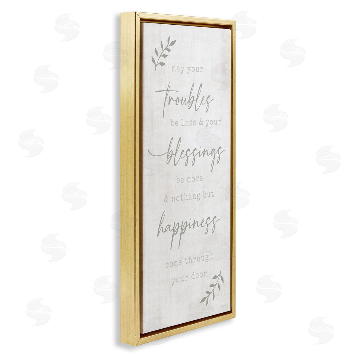 Natalie Carpentieri Troubles Less Blessings More Motivational Phrase Plant Leaves