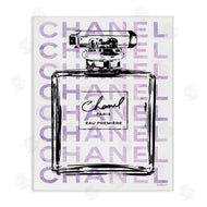 Amanda Greenwood | Glam Black Purple Perfume Bottle