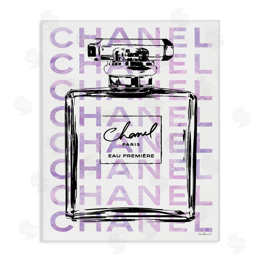 Amanda Greenwood | Glam Black Purple Perfume Bottle