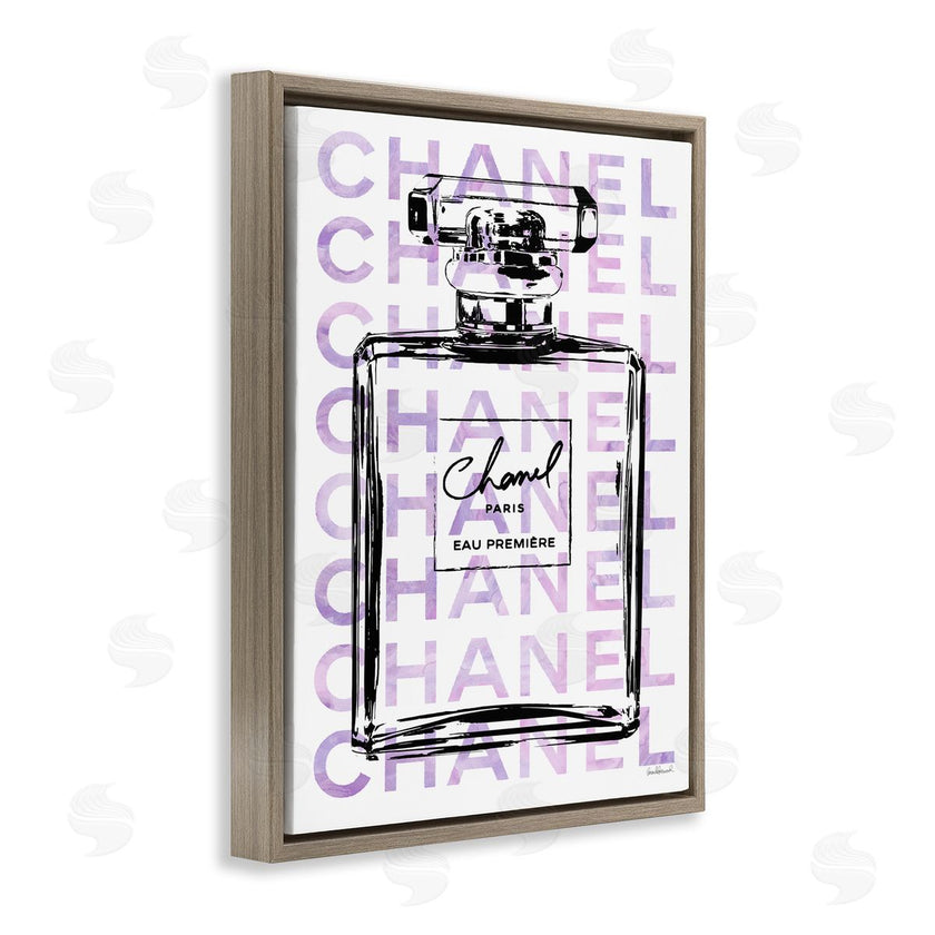 Amanda Greenwood | Glam Black Purple Perfume Bottle