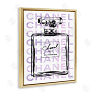 Amanda Greenwood | Glam Black Purple Perfume Bottle