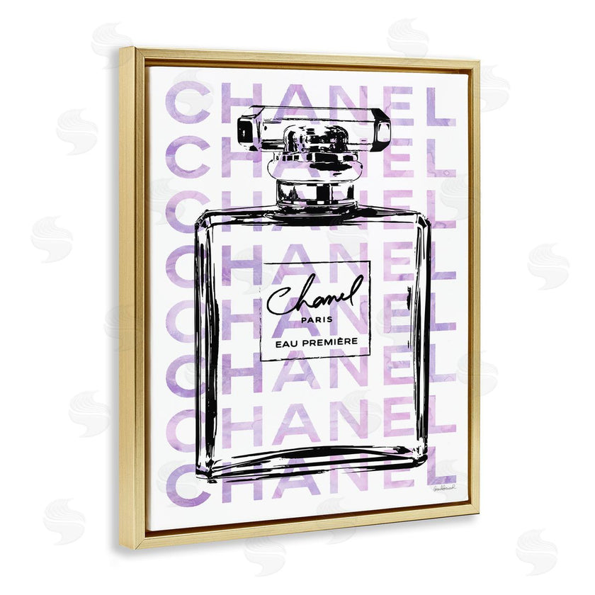 Amanda Greenwood | Glam Black Purple Perfume Bottle