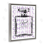 Amanda Greenwood | Glam Black Purple Perfume Bottle
