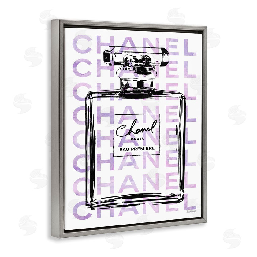 Amanda Greenwood | Glam Black Purple Perfume Bottle
