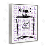 Amanda Greenwood | Glam Black Purple Perfume Bottle