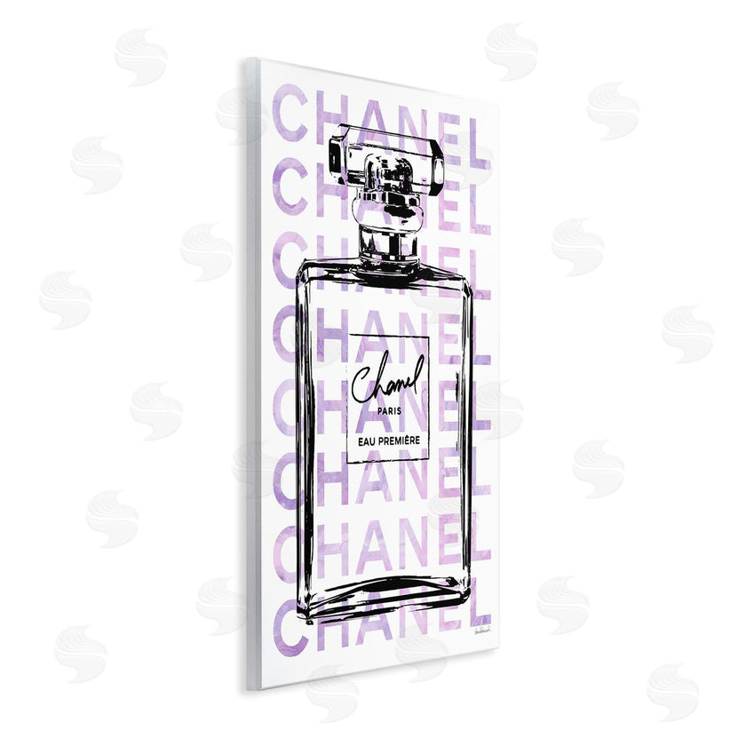 Amanda Greenwood | Glam Black Purple Perfume Bottle