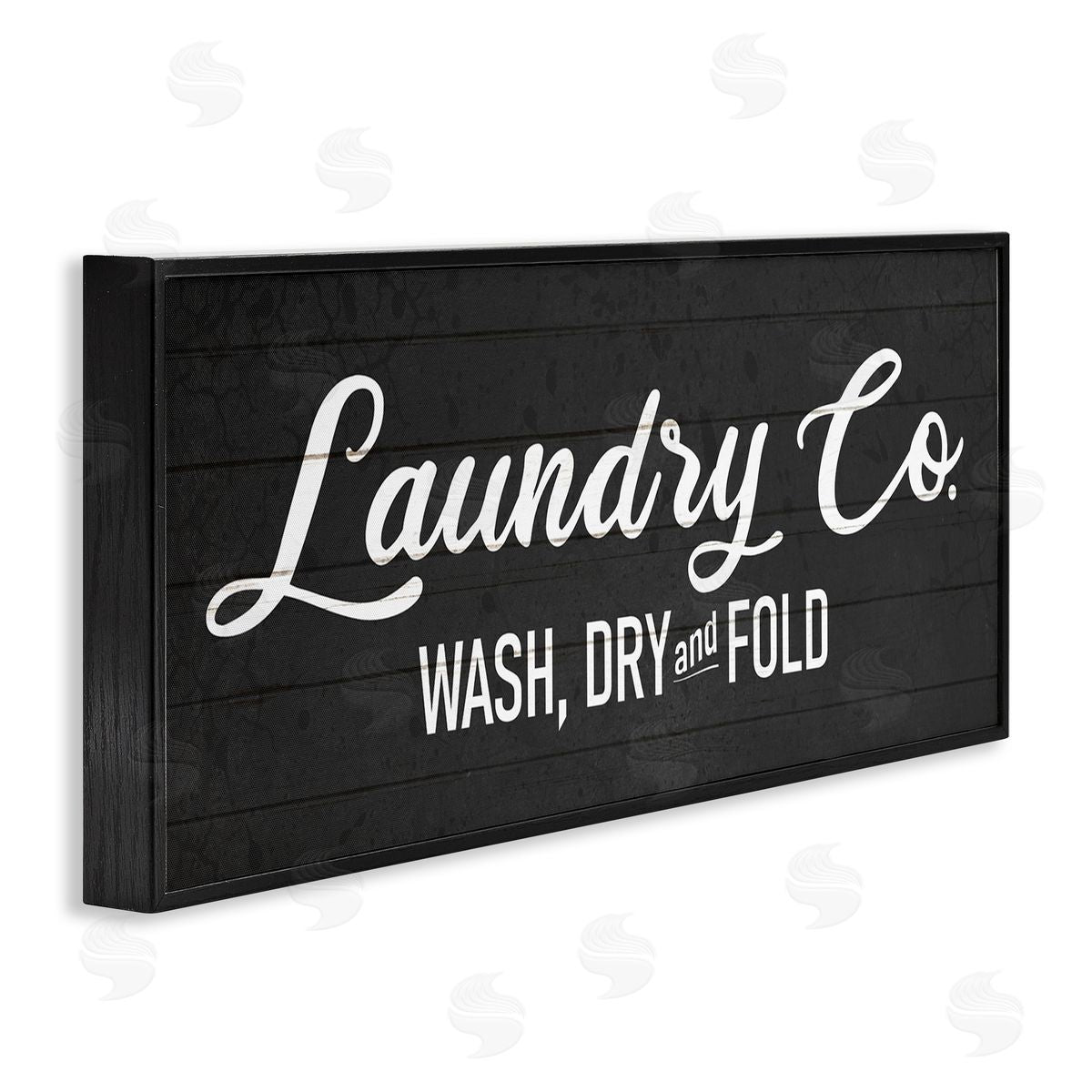 Rustic Laundry Co Sign Black Frame Print Wall Art, Home Decor by Kim Allen