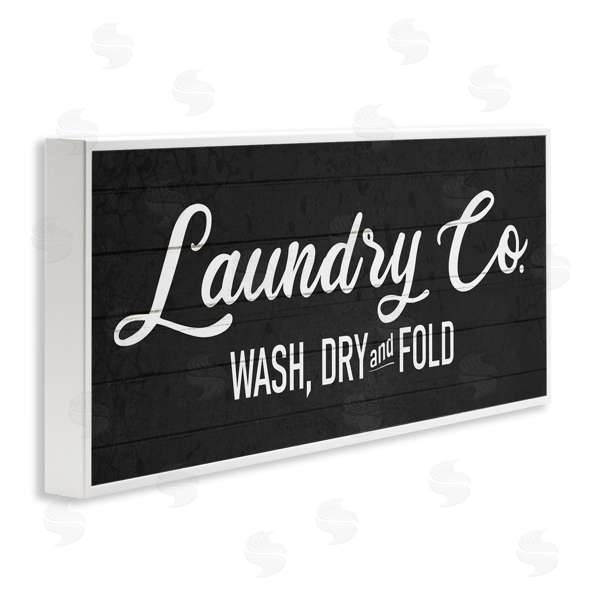 Rustic Laundry Co Sign White Frame Print Wall Art, Home Decor by Kim Allen