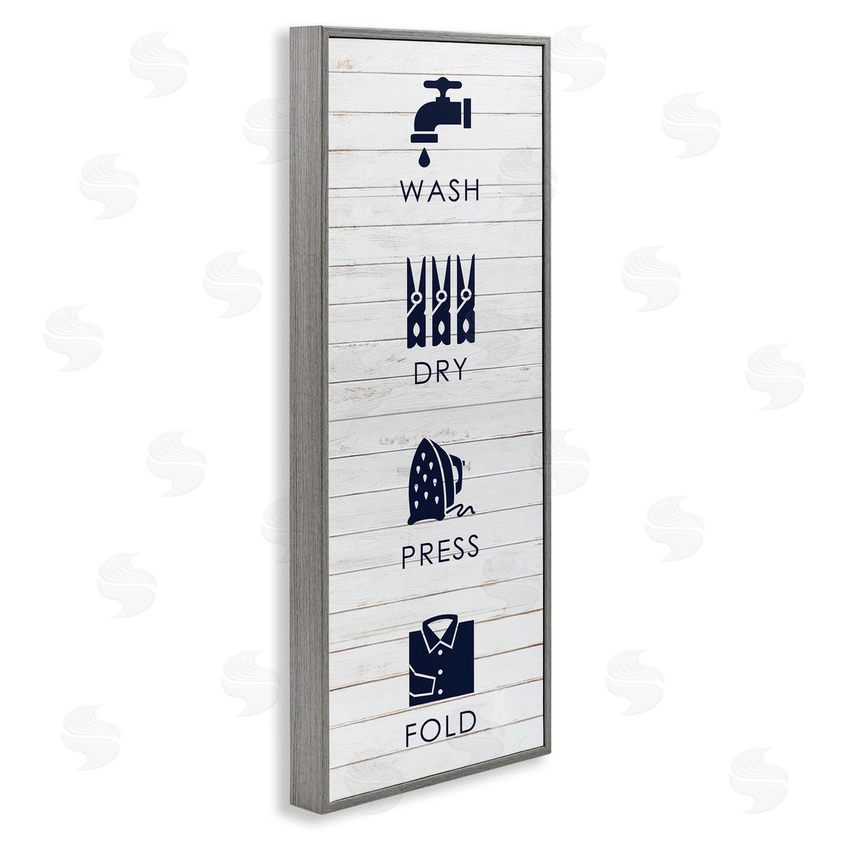 Melody Hogan Rustic Wash Dry Press Fold Laundry Text Quote 