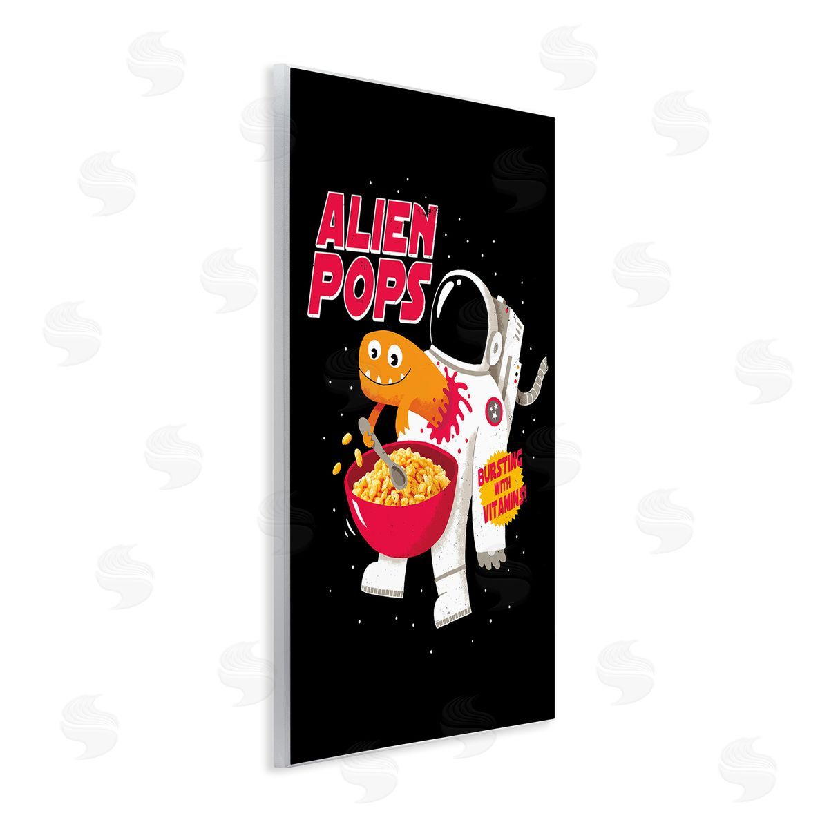 Michael Buxton Alien Pops Bold Modern Cartoon Character Cereal  Wall Plaque Art Print