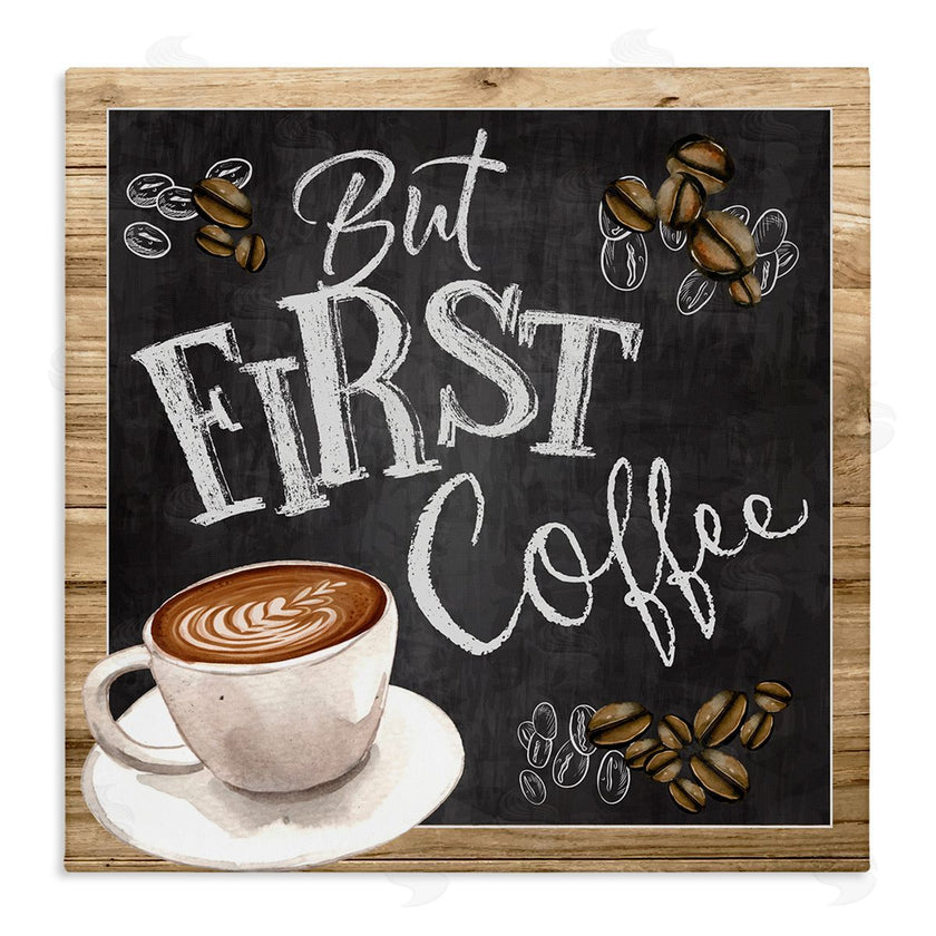 ND Art | But First Coffee Chalkboard
