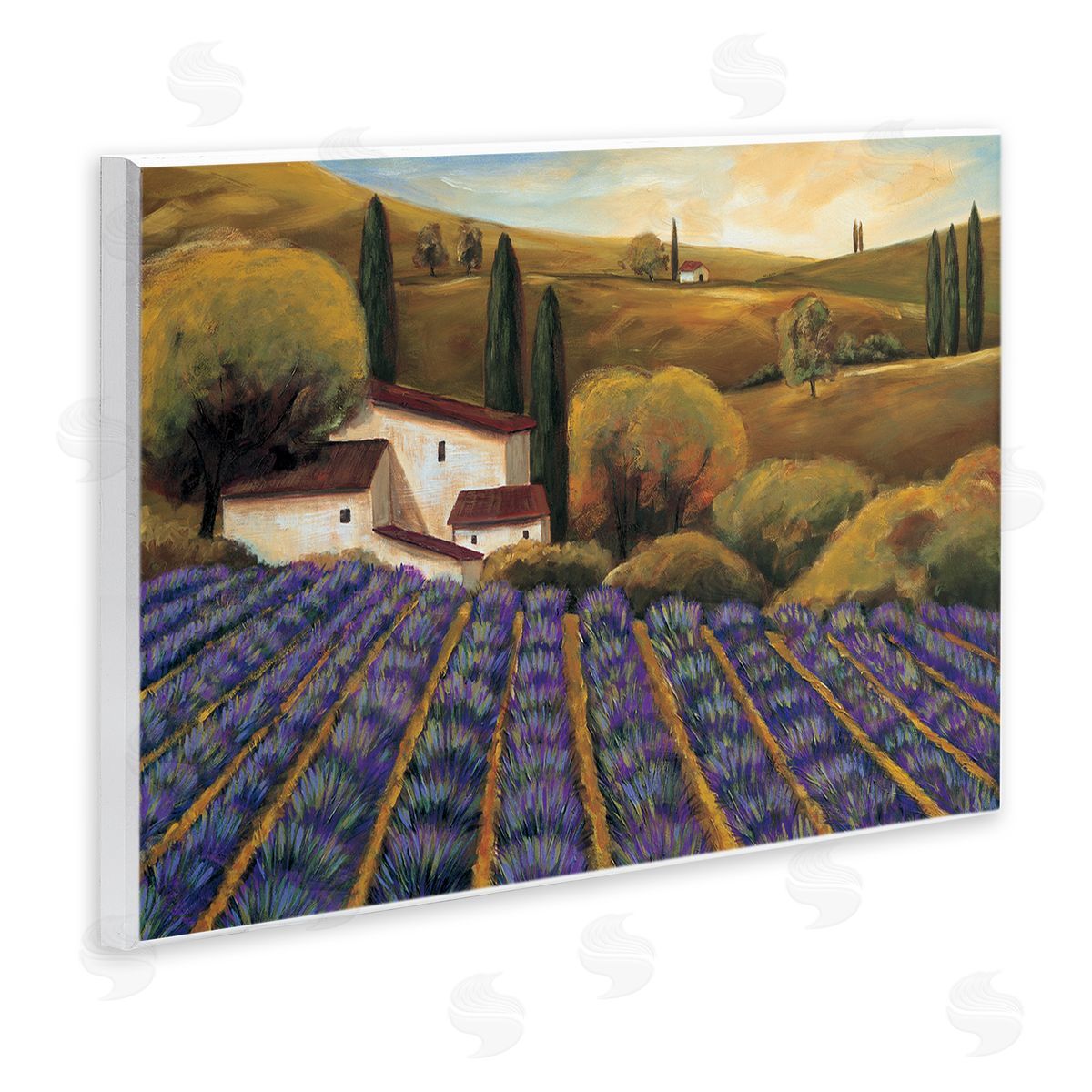 Michael Cooper Secluded Purple Vegetal Harvest Farm Meadow Sky  Wall Plaque Art Print
