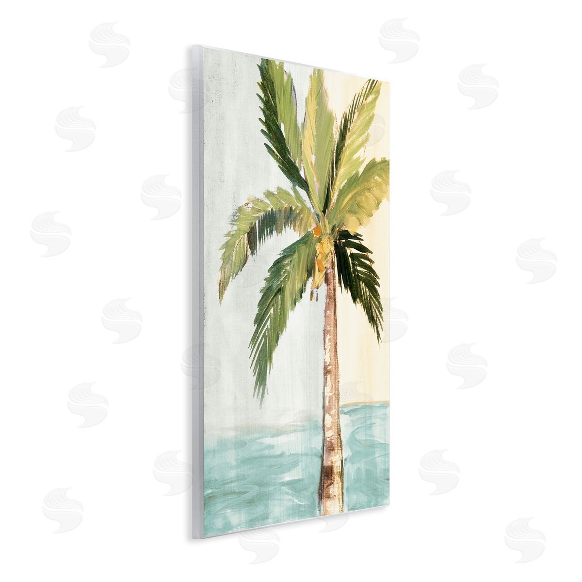 Robin Maria Palm Tree Leaves Tropical Summer Breeze Beach Wall Plaque Art Print