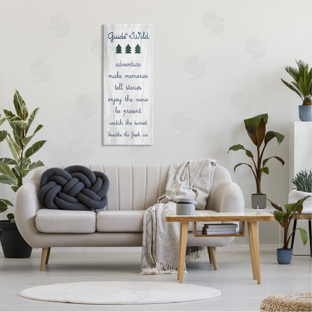 Stupell Studio Guide to the Wild Adventuring Rules List Rustic Pattern 