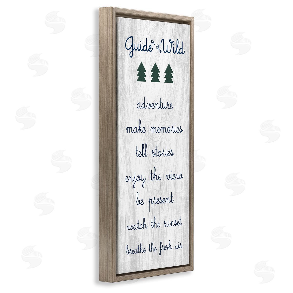 Stupell Studio Guide to the Wild Adventuring Rules List Rustic Pattern 