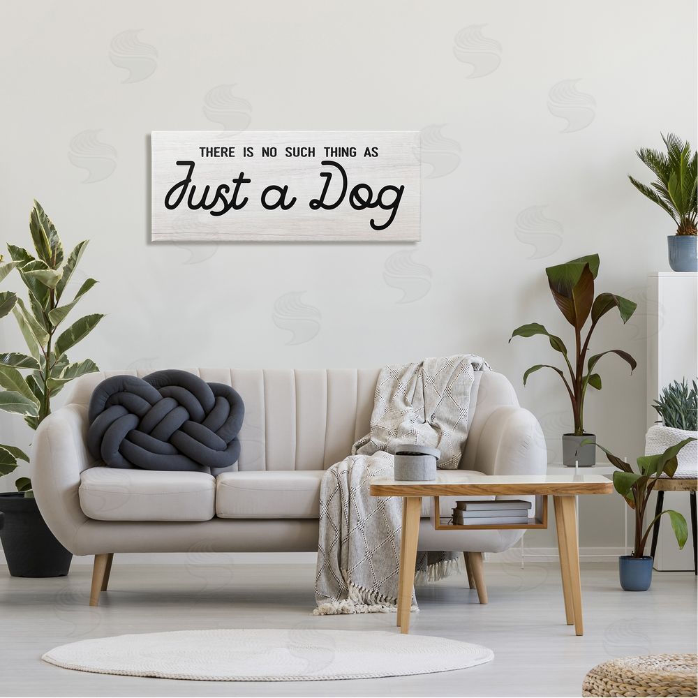 Stupell Studio Just A Dog Rustic Typography Animal Lover Quote