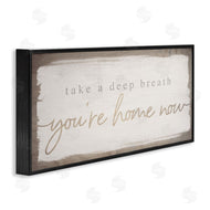 Stupell Studio | You're Home Now Weathered Chic