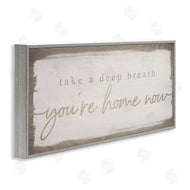 Stupell Studio | You're Home Now Weathered Chic