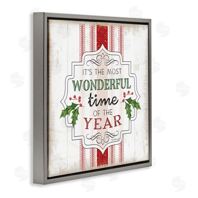 Jennifer Pugh | Festive Holiday Rustic Stripes