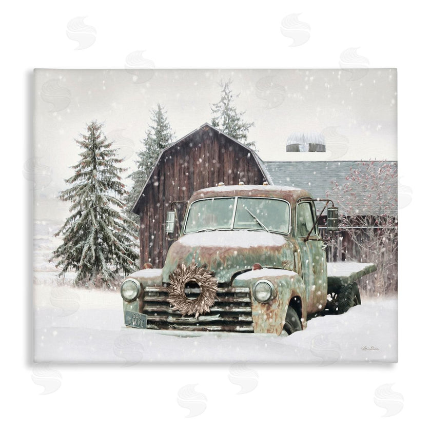 Lori Deiter | Winter Rural Vintage Truck & Barn