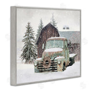 Lori Deiter | Winter Rural Vintage Truck & Barn