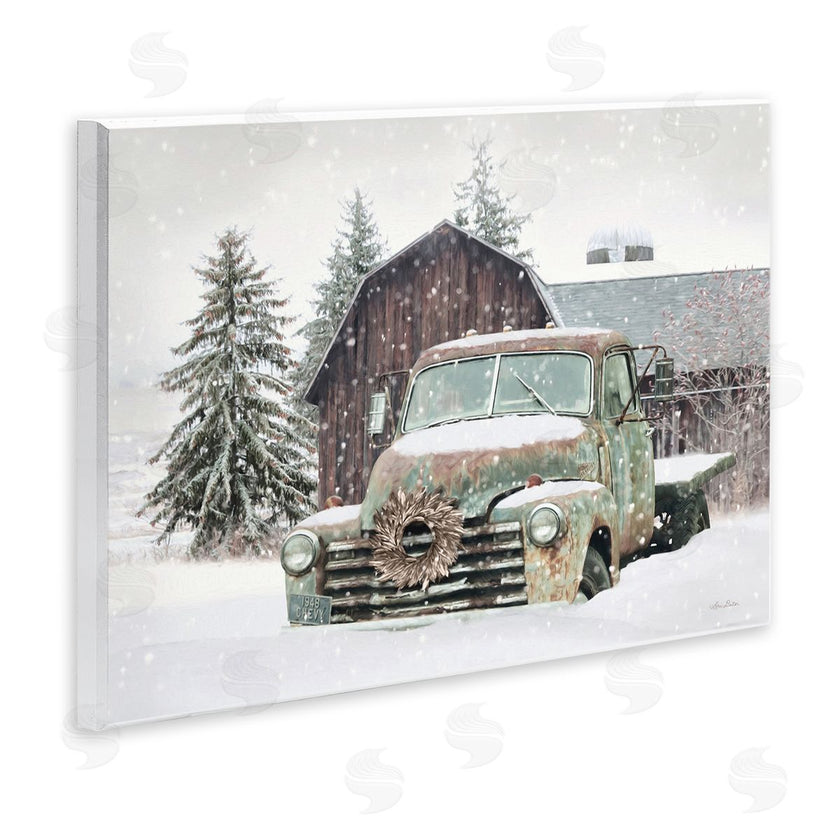 Lori Deiter | Winter Rural Vintage Truck & Barn