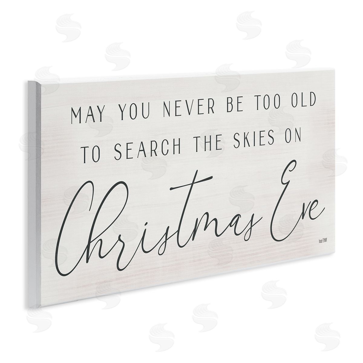 Inspiring Christmas Eve Sentiment Wood Plaque Wall Art, Home Decor by Lux + Me Designs